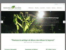 Tablet Screenshot of gesund-schoen.at